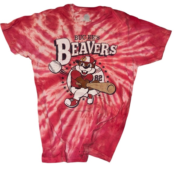 Red Buc-ee’s  Short Sleeve Tee with Graphic Print. Size S - Picture 1 of 2